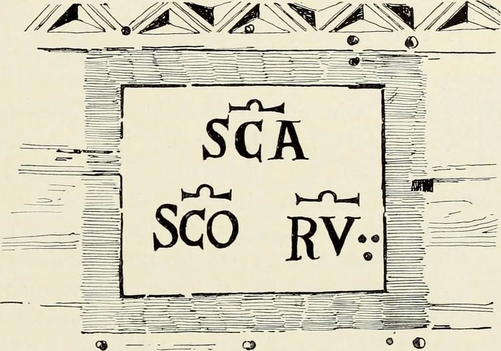 An illustration from Die römische Kapelle Sancta sanctorum und ihr Schatz : meine Entdeckungen und Studien in der Palastkapelle der mittelalterlichen Päpste, 1908, leaf 68