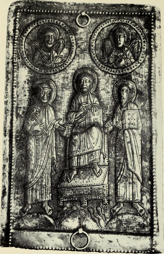 An illustration from Die römische Kapelle Sancta sanctorum und ihr Schatz : meine Entdeckungen und Studien in der Palastkapelle der mittelalterlichen Päpste, 1908, leaf 91