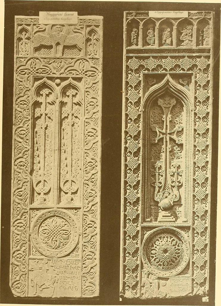 An illustration from Die Sammlungen des Kaukasischen Museums, 1902, leaf 45