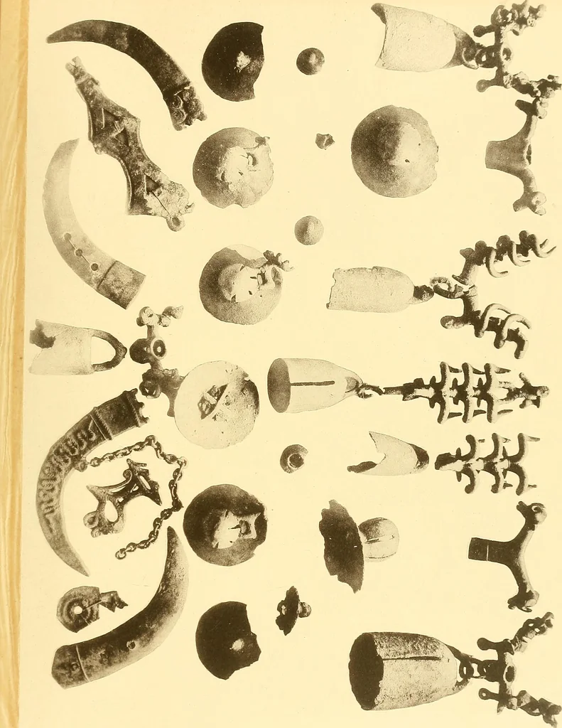 An illustration from Die Sammlungen des Kaukasischen Museums, 1902, leaf 61