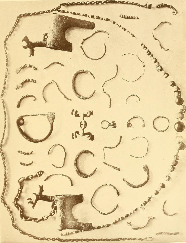 An illustration from Die Sammlungen des Kaukasischen Museums, 1902, leaf 67
