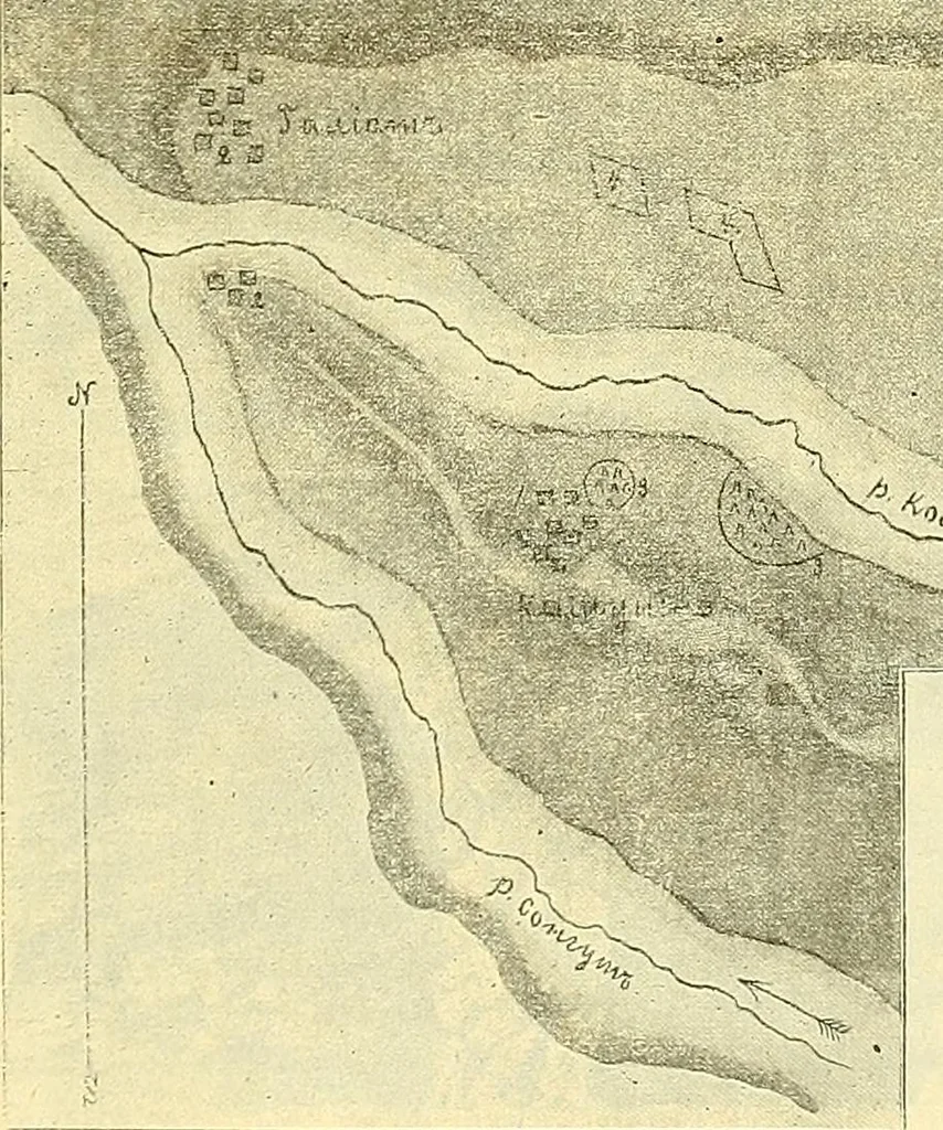 An illustration from Die Sammlungen des Kaukasischen Museums, 1902, leaf 77