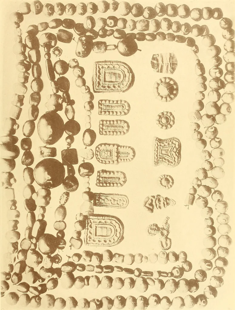 An illustration from Die Sammlungen des Kaukasischen Museums, 1902, leaf 87