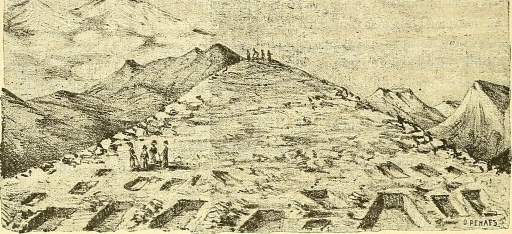 An illustration from Die Sammlungen des Kaukasischen Museums, 1902, leaf 94