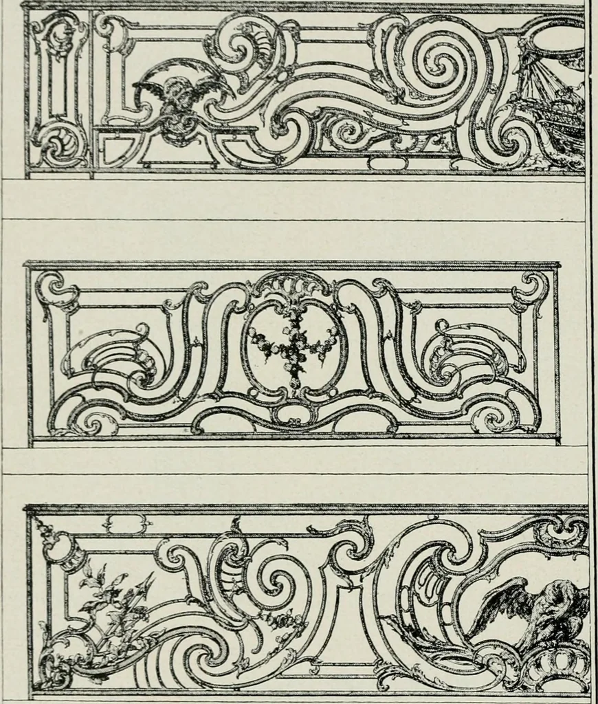 An illustration from Die schmiedekunst bis zum ausgang des 18. jahrhunderts, 1922, leaf 121