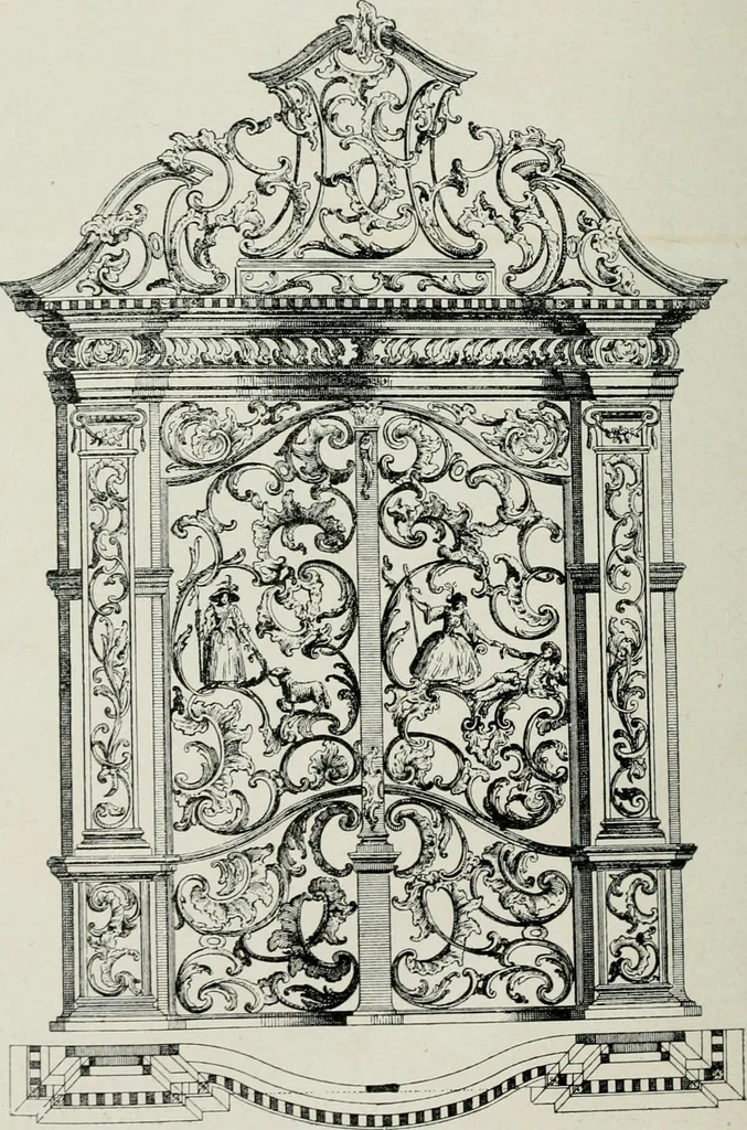 An illustration from Die schmiedekunst bis zum ausgang des 18. jahrhunderts, 1922, leaf 143
