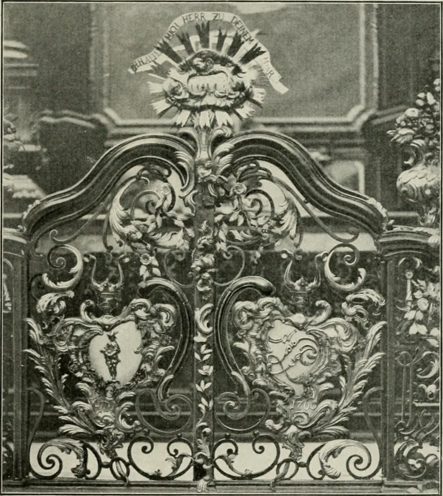 An illustration from Die schmiedekunst bis zum ausgang des 18. jahrhunderts, 1922, leaf 144