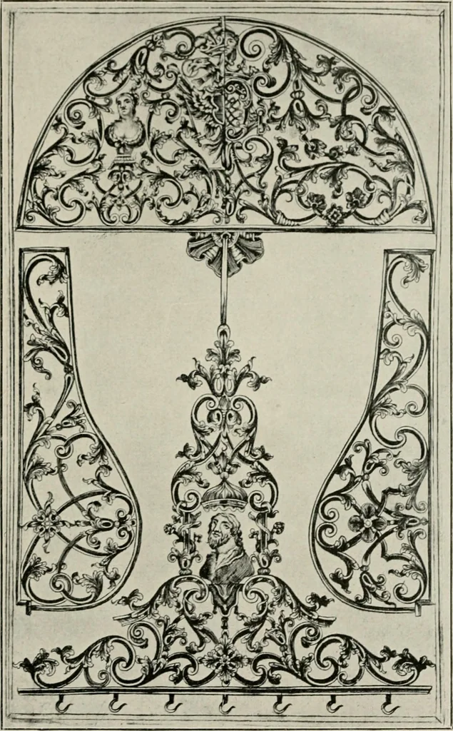 An illustration from Die schmiedekunst bis zum ausgang des 18. jahrhunderts, 1922, leaf 146