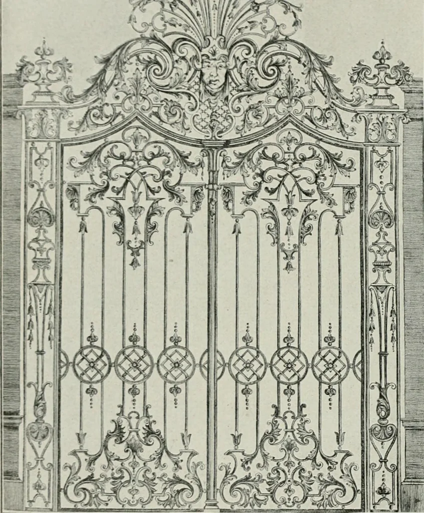 An illustration from Die schmiedekunst bis zum ausgang des 18. jahrhunderts, 1922, leaf 147