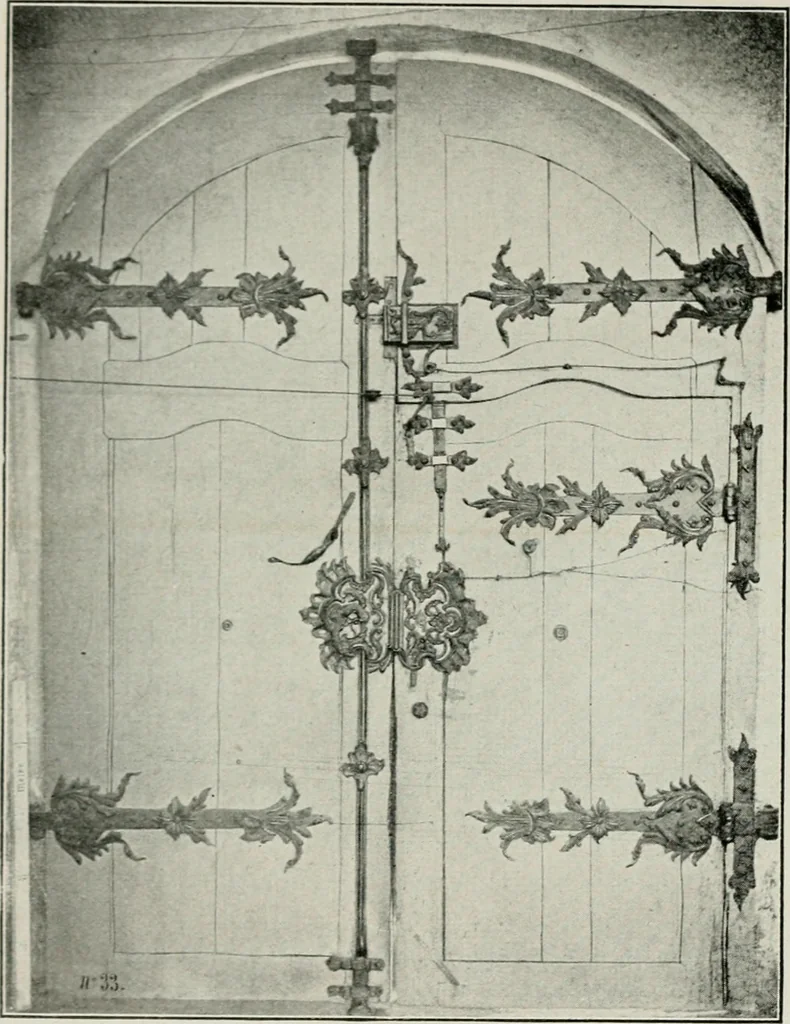 An illustration from Die schmiedekunst bis zum ausgang des 18. jahrhunderts, 1922, leaf 155