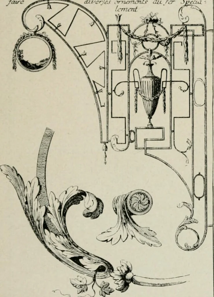 An illustration from Die schmiedekunst bis zum ausgang des 18. jahrhunderts, 1922, leaf 164