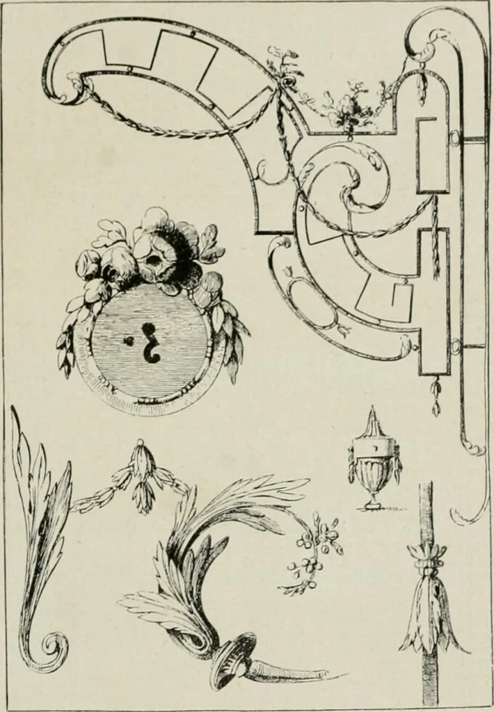 An illustration from Die schmiedekunst bis zum ausgang des 18. jahrhunderts, 1922, leaf 164
