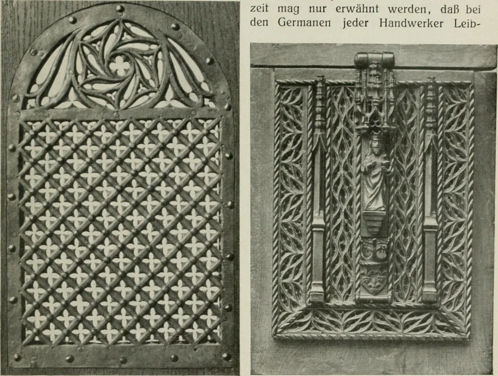 An illustration from Die schmiedekunst bis zum ausgang des 18. jahrhunderts, 1922, leaf 34