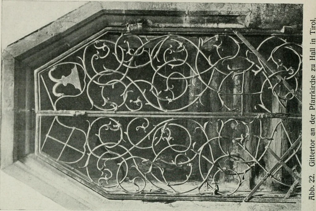 An illustration from Die schmiedekunst bis zum ausgang des 18. jahrhunderts, 1922, leaf 35