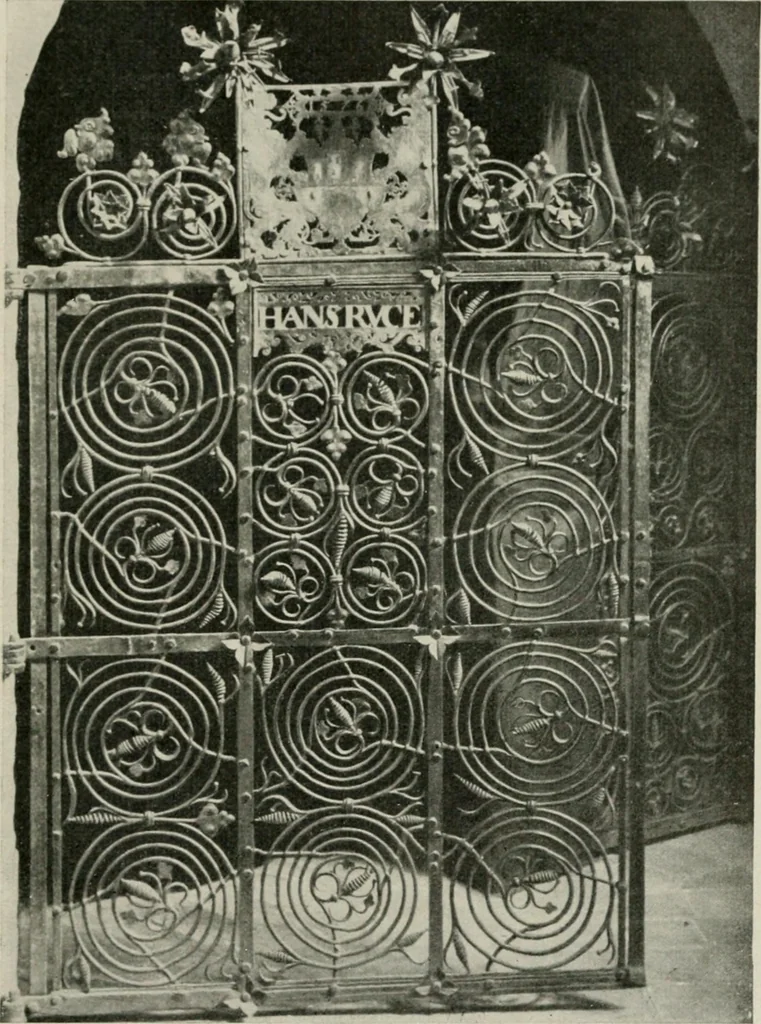 An illustration from Die schmiedekunst bis zum ausgang des 18. jahrhunderts, 1922, leaf 44