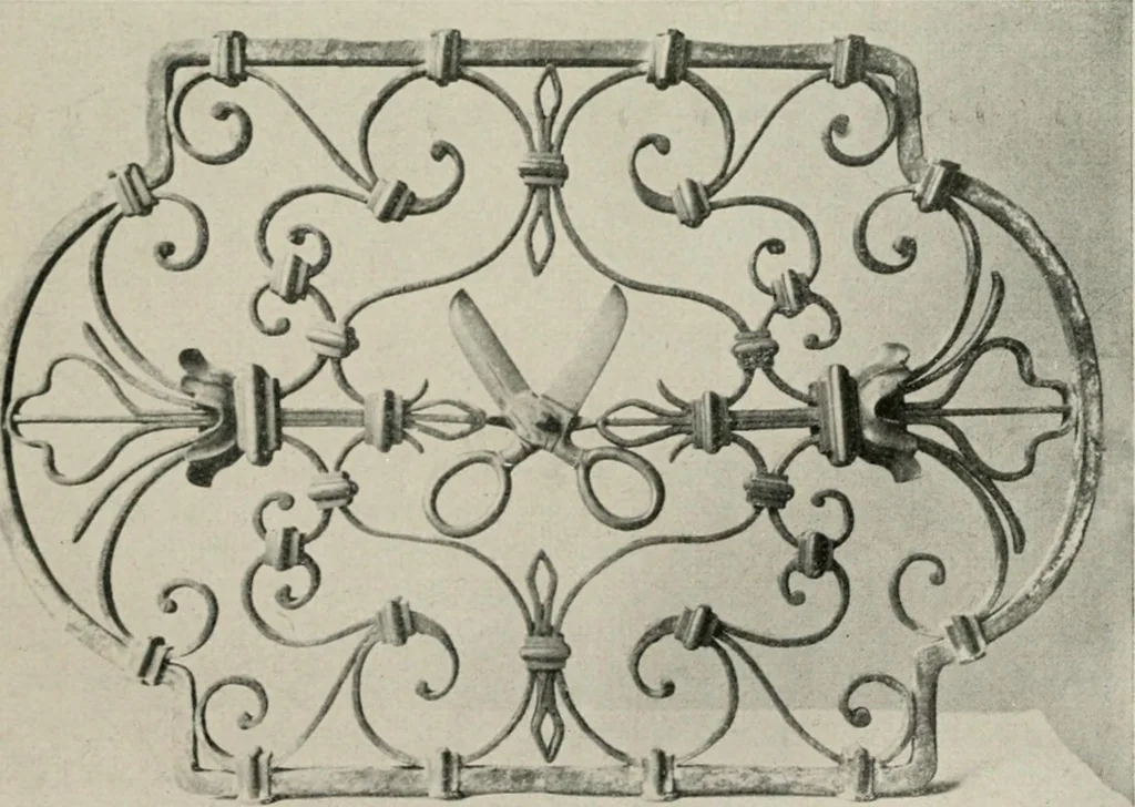 An illustration from Die schmiedekunst bis zum ausgang des 18. jahrhunderts, 1922, leaf 52