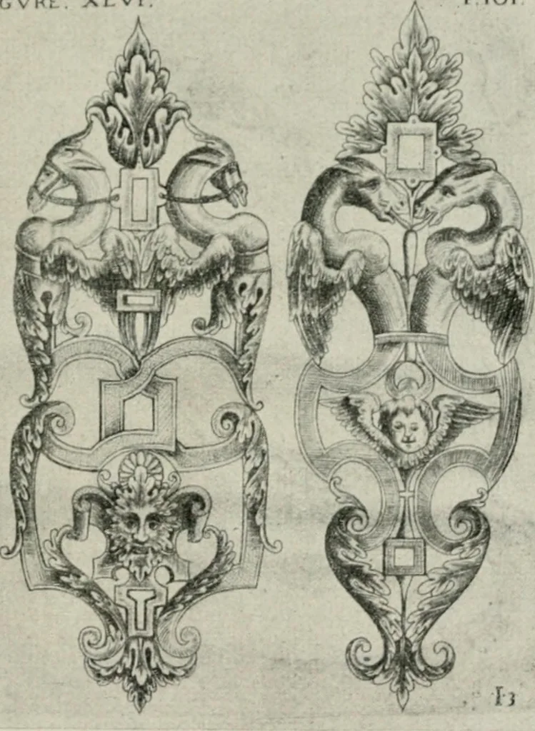 An illustration from Die schmiedekunst bis zum ausgang des 18. jahrhunderts, 1922, leaf 54