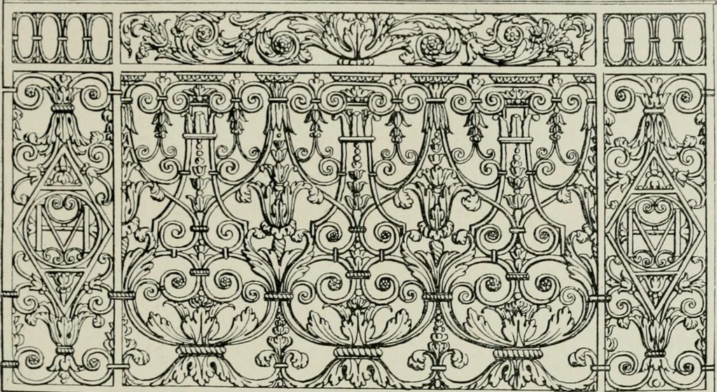 An illustration from Die schmiedekunst bis zum ausgang des 18. jahrhunderts, 1922, leaf 60