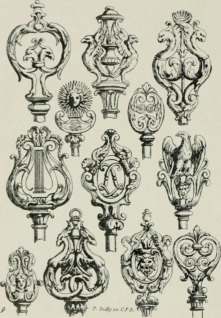 An illustration from Die schmiedekunst bis zum ausgang des 18. jahrhunderts, 1922, leaf 69
