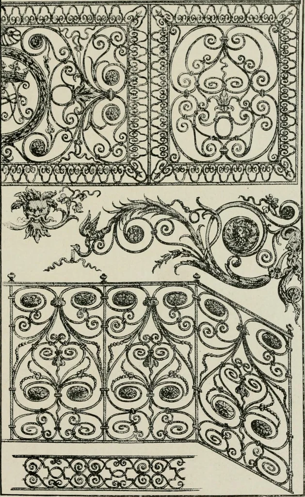 An illustration from Die schmiedekunst bis zum ausgang des 18. jahrhunderts, 1922, leaf 70