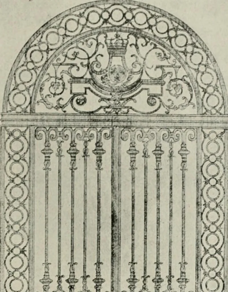 An illustration from Die schmiedekunst bis zum ausgang des 18. jahrhunderts, 1922, leaf 74