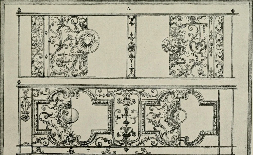 An illustration from Die schmiedekunst bis zum ausgang des 18. jahrhunderts, 1922, leaf 74