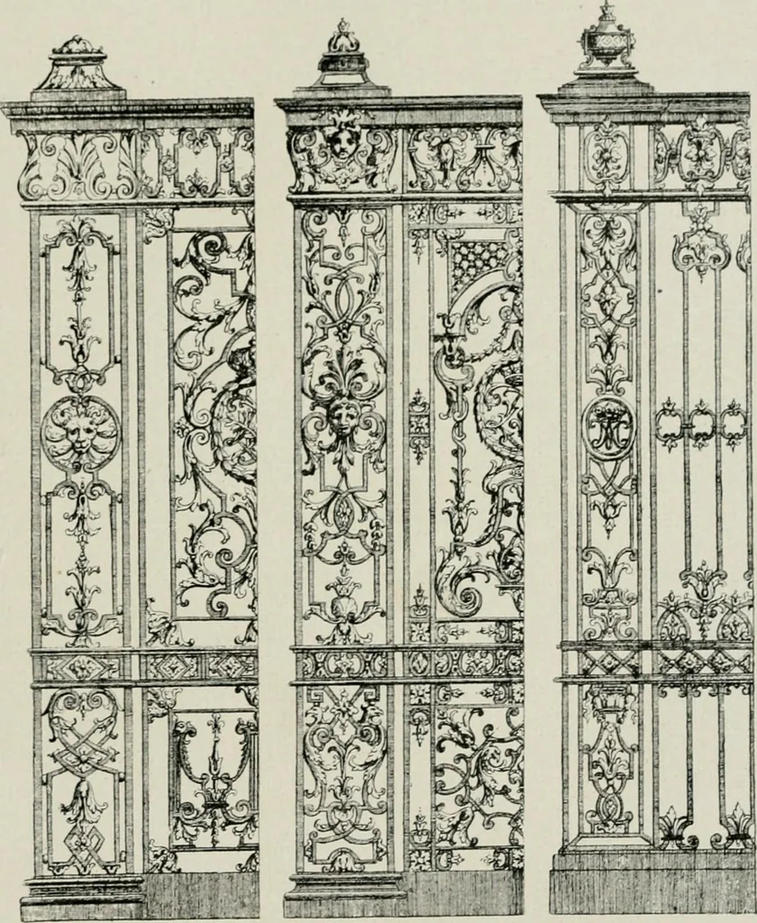 An illustration from Die schmiedekunst bis zum ausgang des 18. jahrhunderts, 1922, leaf 76