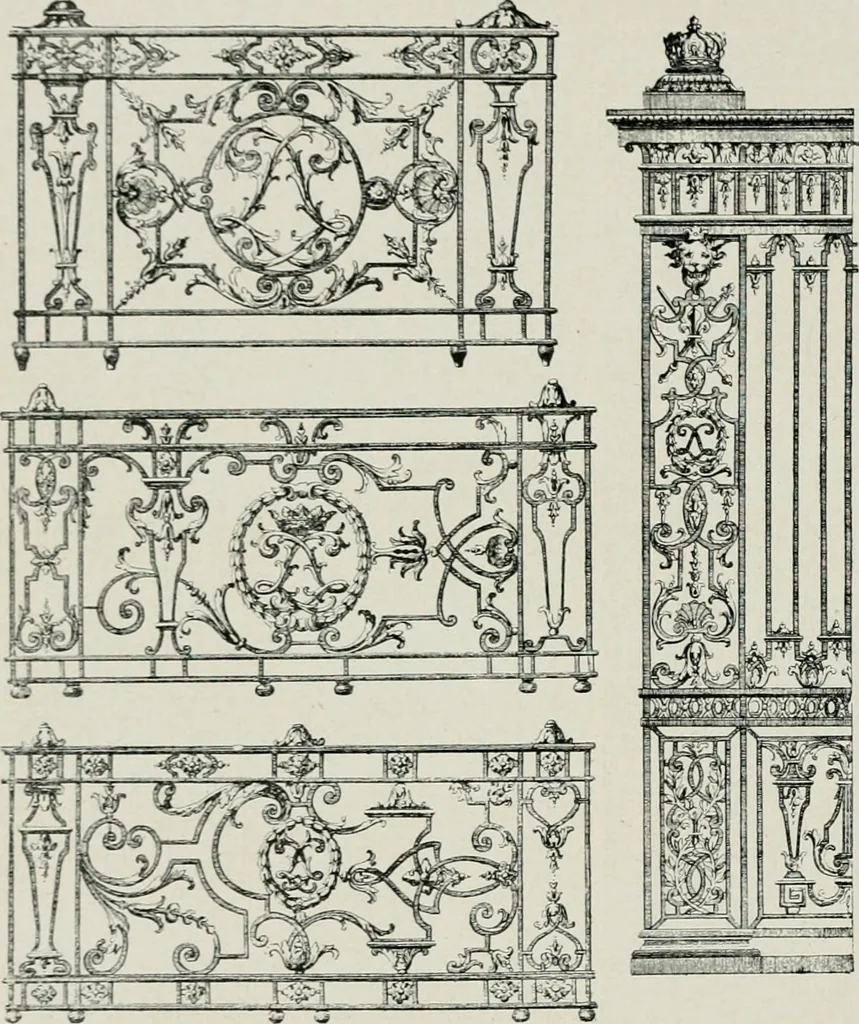 An illustration from Die schmiedekunst bis zum ausgang des 18. jahrhunderts, 1922, leaf 77