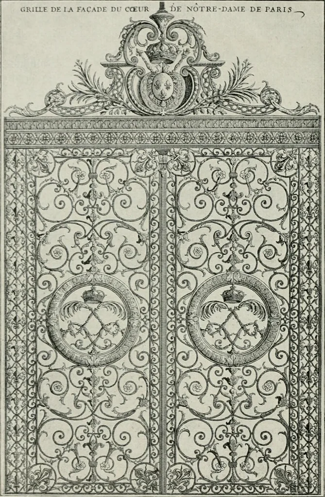 An illustration from Die schmiedekunst bis zum ausgang des 18. jahrhunderts, 1922, leaf 81