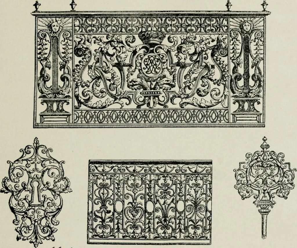 An illustration from Die schmiedekunst bis zum ausgang des 18. jahrhunderts, 1922, leaf 88