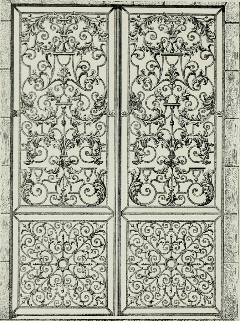 An illustration from Die schmiedekunst bis zum ausgang des 18. jahrhunderts, 1922, leaf 91