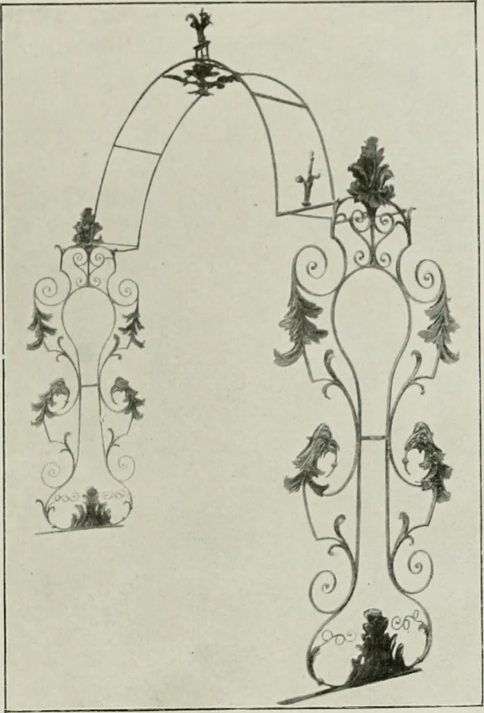 An illustration from Die schmiedekunst bis zum ausgang des 18. jahrhunderts, 1922, leaf 92