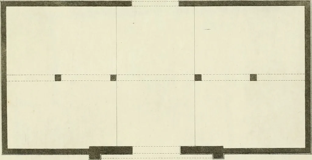 An illustration from Die schöne Landbaukunst, oder, Neue Ideen und Vorschriften zu Landgebäuden, Landhäusern und Oekonomie-Gebäuden im gefälligen : Ideen zu Gebäuden für öffentliche und Privatbelustigungen, ingleichen zu Gebäuden im ernsthaftern aber edlen Style, in Grundrissen, Aufrissen und Durchschnitten, 1798, leaf 42