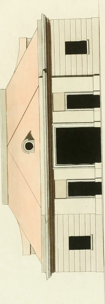 An illustration from Die schöne Landbaukunst, oder, Neue Ideen und Vorschriften zu Landgebäuden, Landhäusern und Oekonomie-Gebäuden im gefälligen : Ideen zu Gebäuden für öffentliche und Privatbelustigungen, ingleichen zu Gebäuden im ernsthaftern aber edlen Style, in Grundrissen, Aufrissen und Durchschnitten, 1798, leaf 56