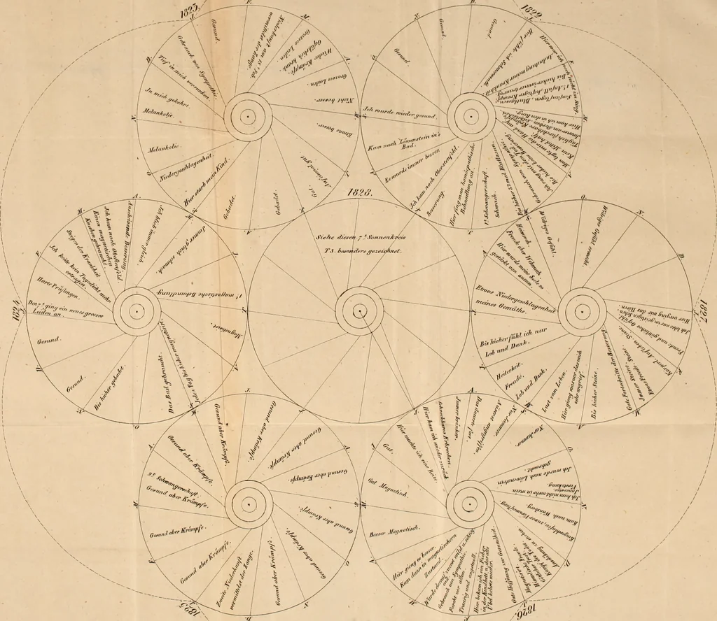 An illustration from Die Seherin von Prevorst : Eröffnungen über das innere Leben des Menschen und über das Hereinragen einer Geisterwelt in die unsere, 1832, leaf 322