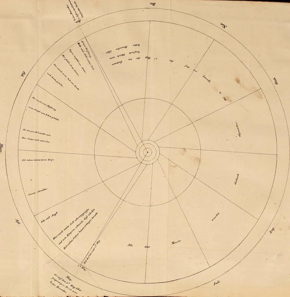 An illustration from Die Seherin von Prevorst : Eröffnungen über das innere Leben des Menschen und über das Hereinragen einer Geisterwelt in die unsere, 1832, leaf 324