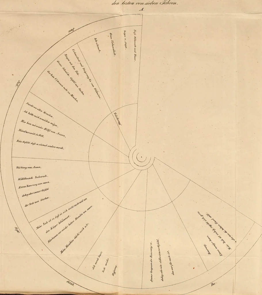 An illustration from Die Seherin von Prevorst : Eröffnungen über das innere Leben des Menschen und über das Hereinragen einer Geisterwelt in die unsere, 1832, leaf 326