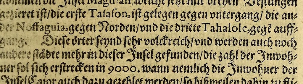 An illustration from Die siebenzehende Schiffart. Das ist: Eigentliche vnnd warhaftige Beschreibung, der wunderbahre[n] Reiss vnd Schiffart, so durch Herr Georgio von Spilbergen glücklichen volbracht., 1620, leaf 103