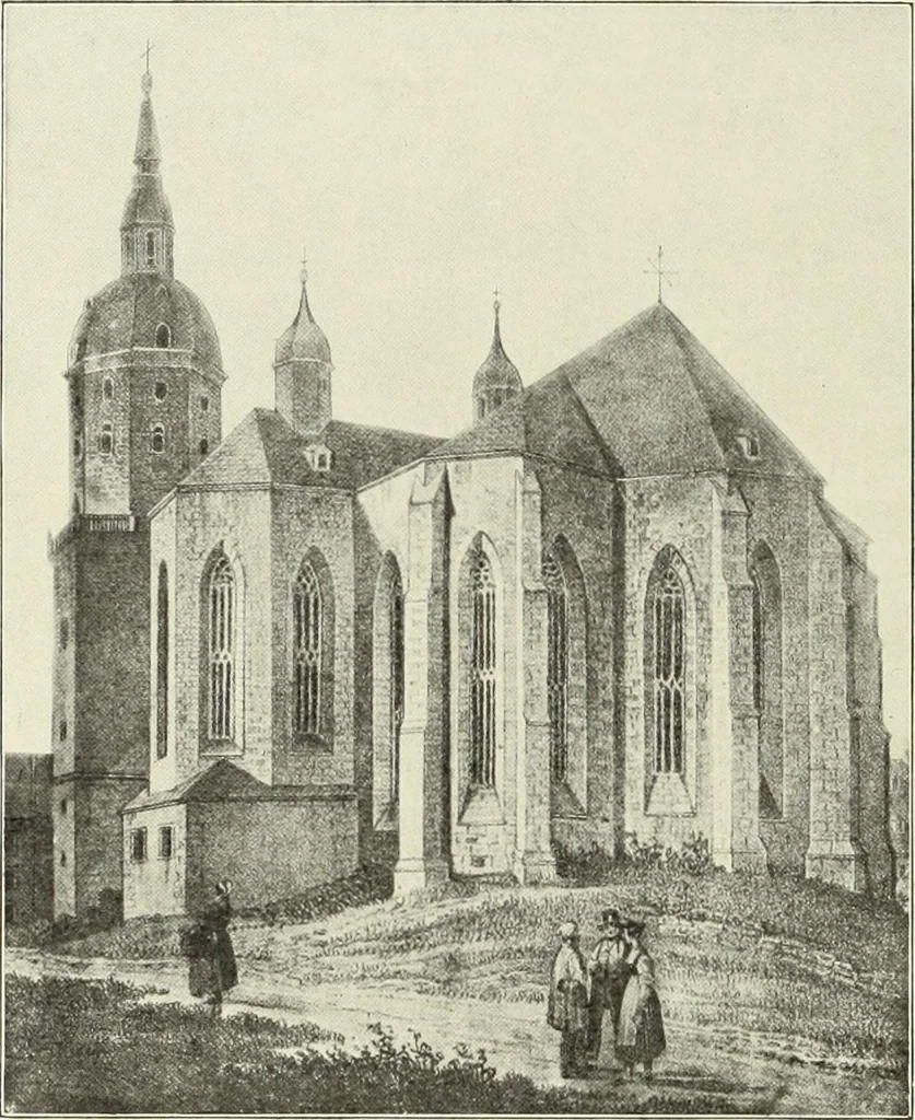 An illustration from Die St. Annenkirche zu Annaberg : ein Führer durch ihre Geschichte und ihre Kunstdenkmäler, 1908, leaf 64