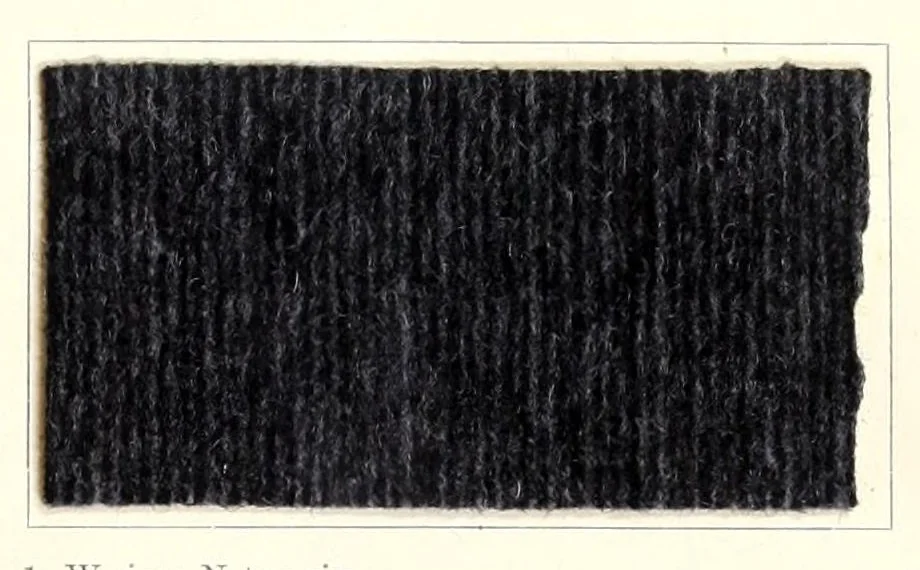 An illustration from Die Teerfarbstoffe der Farbwerke vorm. Meister Lucius & Brüning, Hoechst a.M. auf dem Gebiete der Wollfärberei, 1908, leaf 71