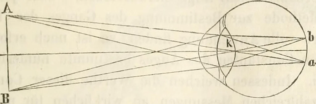An illustration from Die Theorie des Sehens und räumlichen Vorstellens, vom physikalischen, physiologischen und psychologischen Standpunkte, 1861, leaf 255