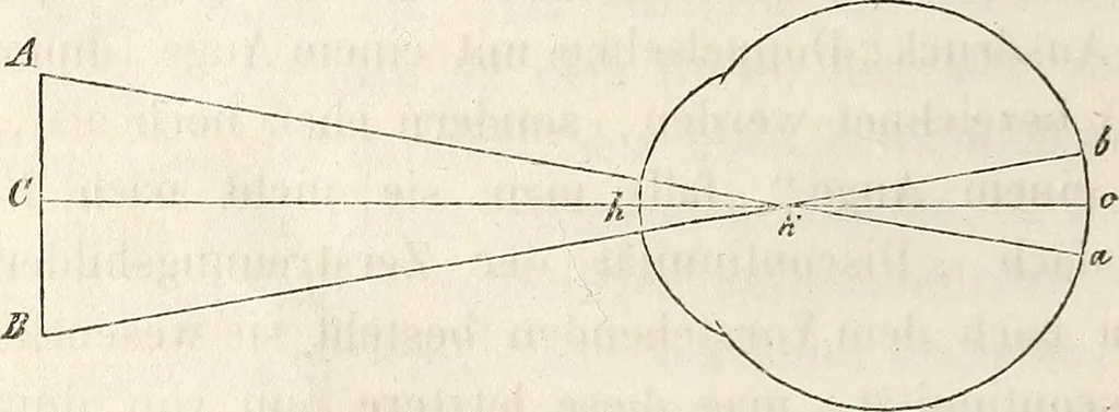 An illustration from Die Theorie des Sehens und räumlichen Vorstellens, vom physikalischen, physiologischen und psychologischen Standpunkte, 1861, leaf 318