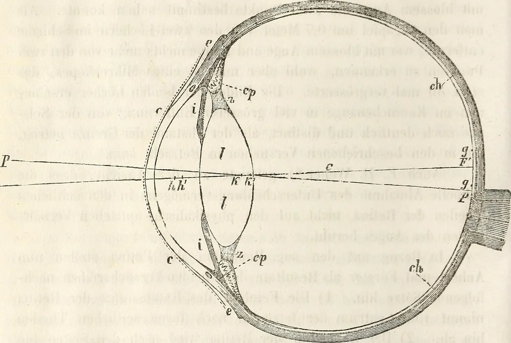 An illustration from Die Theorie des Sehens und räumlichen Vorstellens, vom physikalischen, physiologischen und psychologischen Standpunkte, 1861, leaf 362