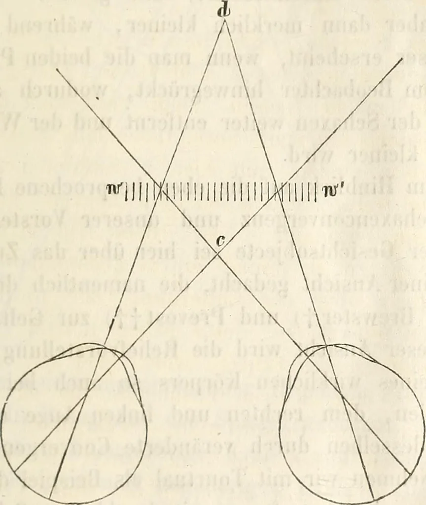 An illustration from Die Theorie des Sehens und räumlichen Vorstellens, vom physikalischen, physiologischen und psychologischen Standpunkte, 1861, leaf 399