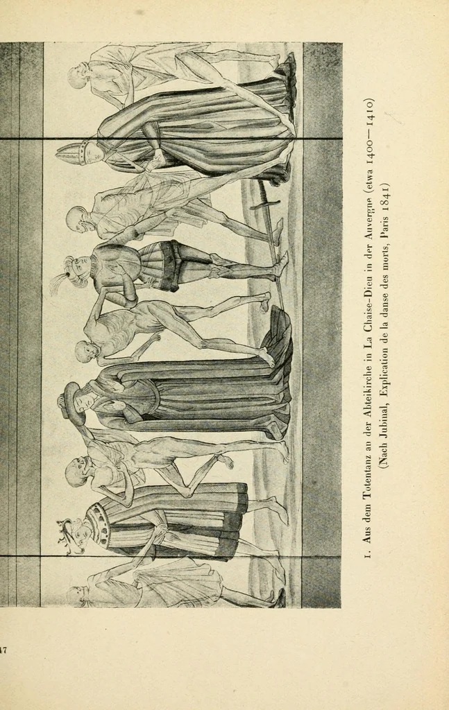 An illustration from Die Totentänze, 1922, leaf 17