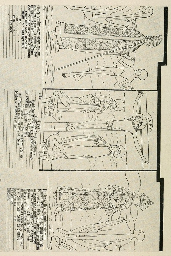 An illustration from Die Totentänze, 1922, leaf 18