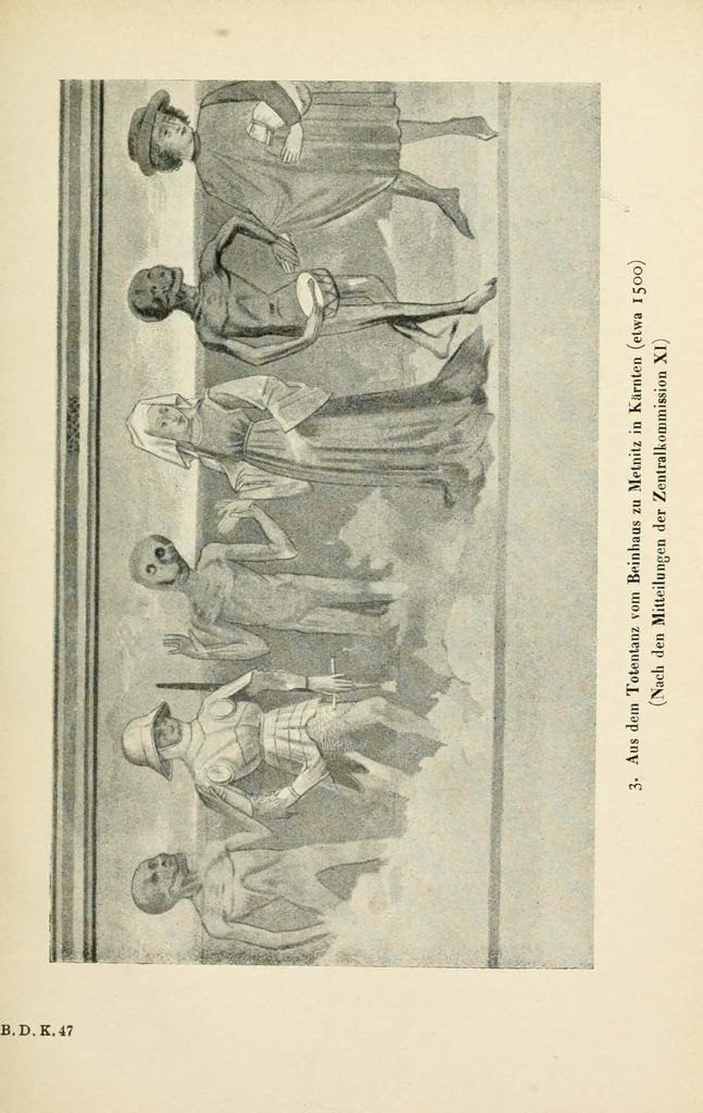 An illustration from Die Totentänze, 1922, leaf 19