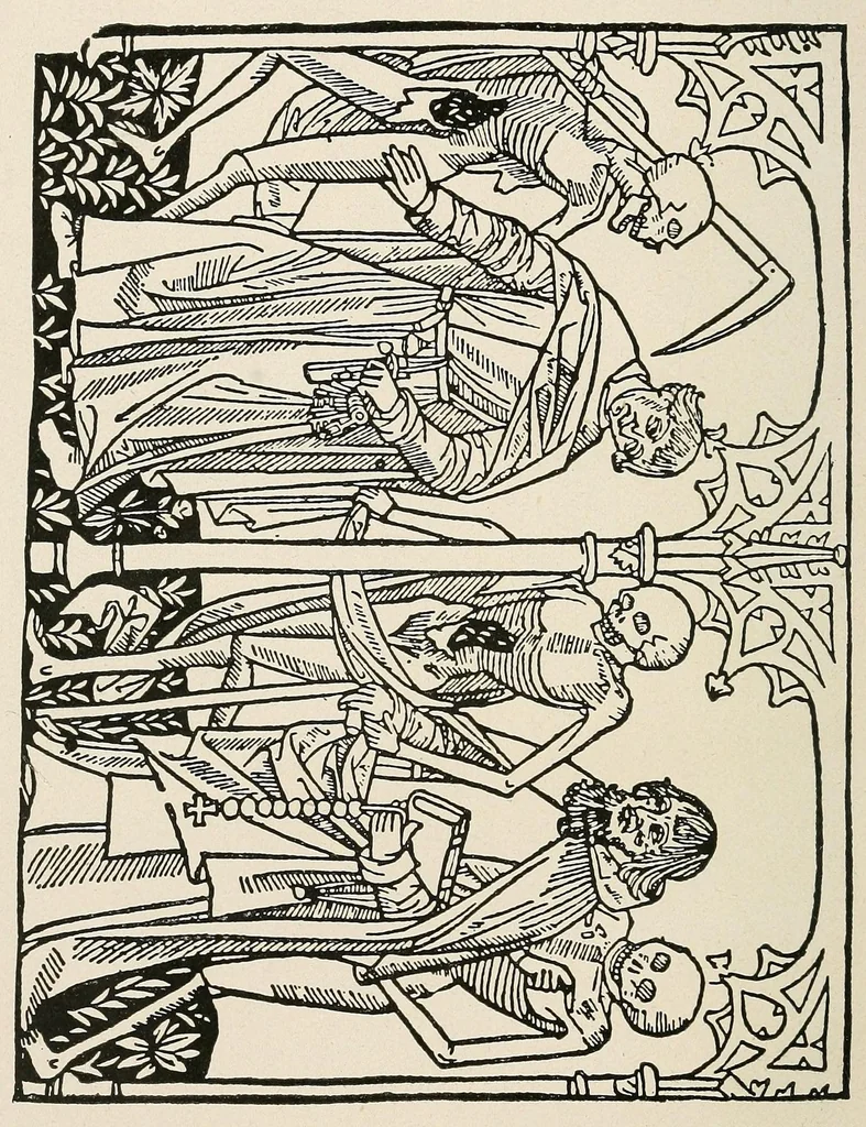 An illustration from Die Totentänze, 1922, leaf 20