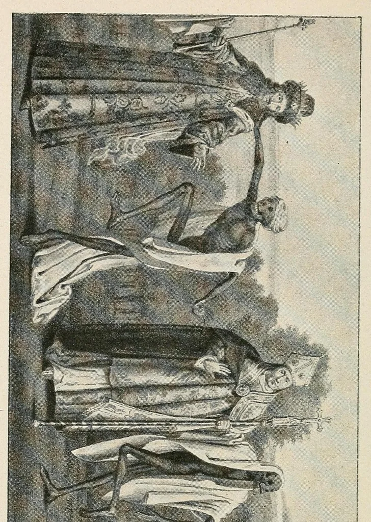 An illustration from Die Totentänze, 1922, leaf 22