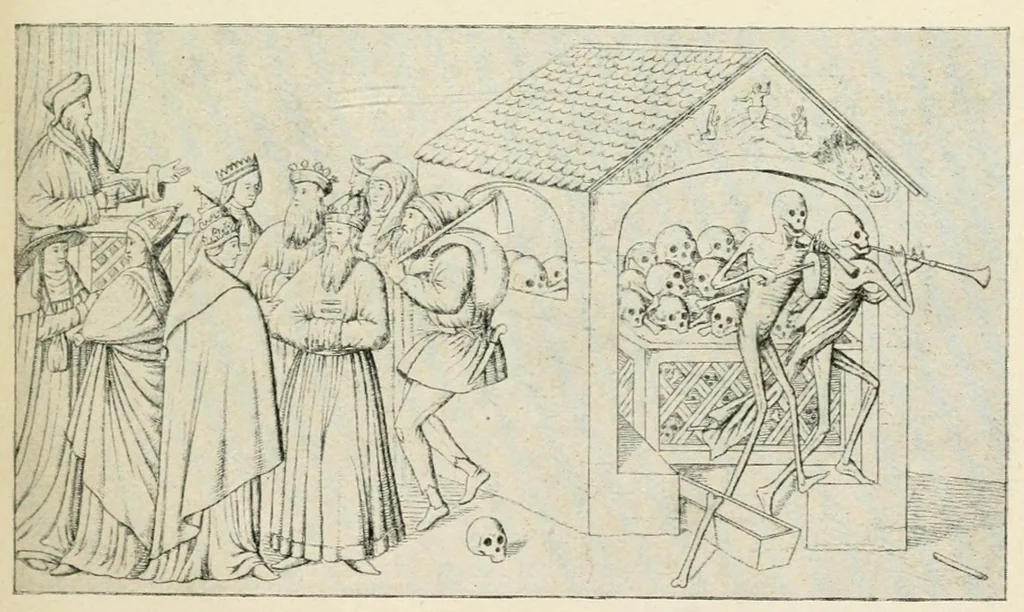 An illustration from Die Totentänze, 1922, leaf 23